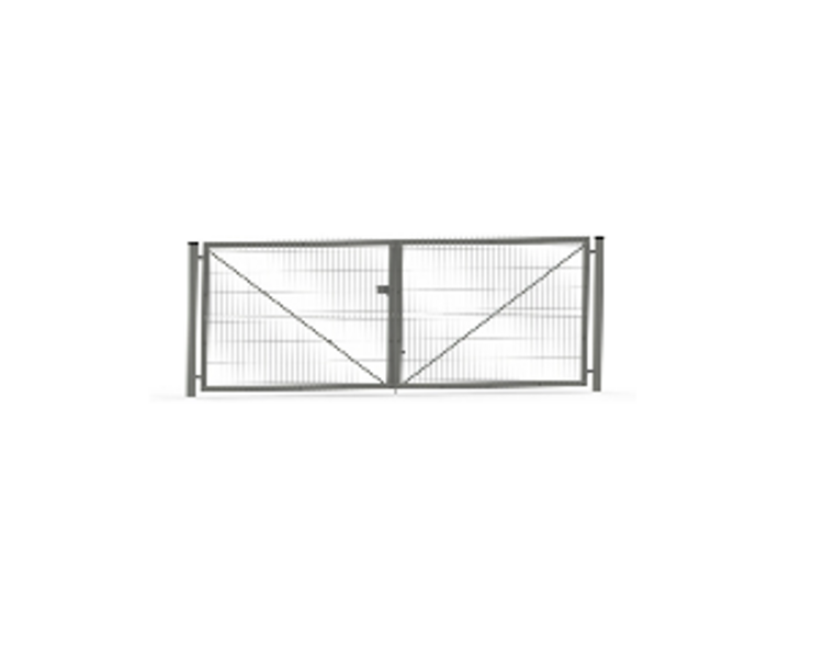 Veramie vārti, TB Fence Model-3, 3D paneļa, 4mm steiple (RAL6005, RAL8017, RAL7016, RAL9005)